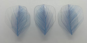 Loxley Blue Transparent Feather Flights