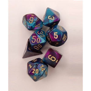 7-DIE SET Translucent: Gemini: 7Pc Purple-Teal / Gold