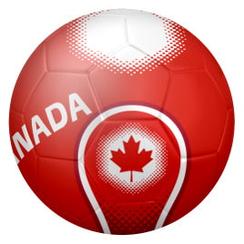 CANADA – FIFA WORLD CUP 2022 RED SOCCER BALL (SIZE 5)