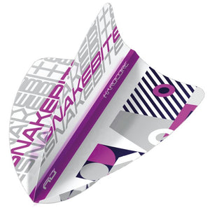 Hardcore Snakebite White Stack Freestyle Dart Flights
