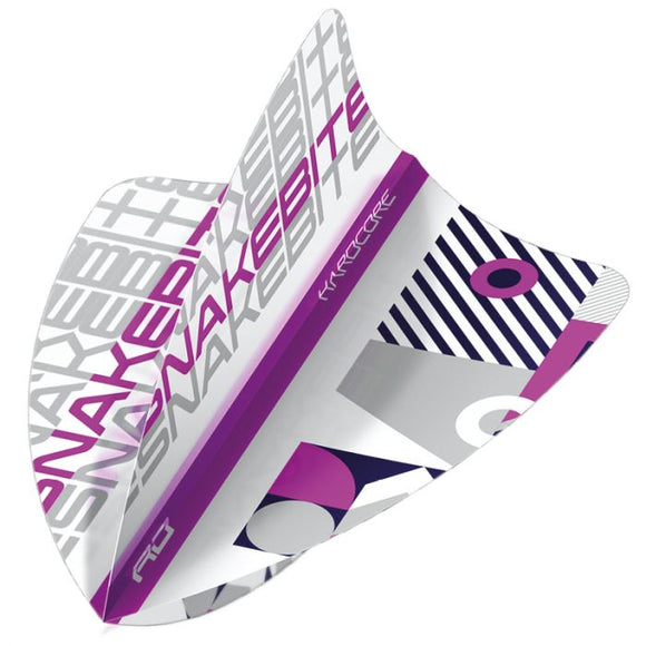 Hardcore Snakebite White Stack Freestyle Dart Flights