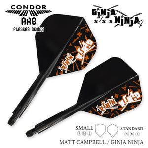 Standard Matt Campbell Black Condor Axe Flight-Short 21.5mm
