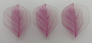 Loxley Pink Transparent Feather Flights