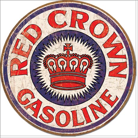 Red Crown Gasoline - Round