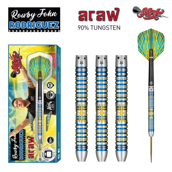 Shot Rowby-John Rodriguez Araw 90% 23g Tungsten Darts