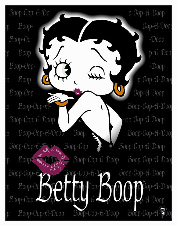 Betty Boop Kiss Vintage Style Tin Sign