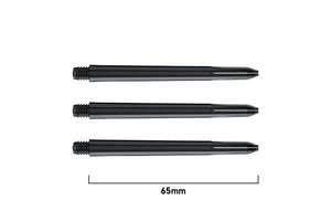 4 Sets of 65mm Extra Long Black Nylon Dart Shafts