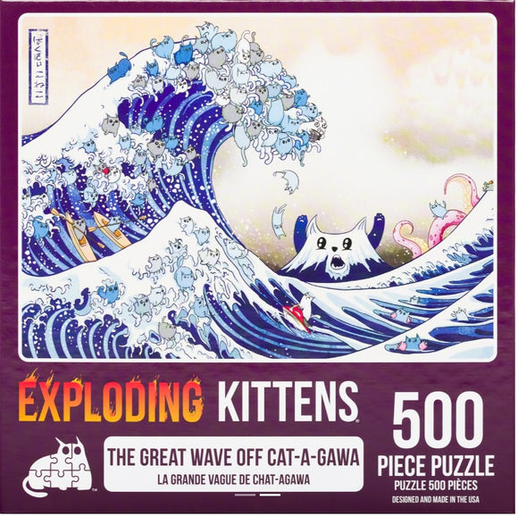 GREAT WAVE OF CATAGAWA 500 PIECE PUZZLE