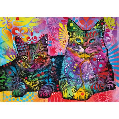 Heye Puzzles - JOLLY PETS: Devoted 2 Cats -  1000 pcs Jigsaw Puzzle