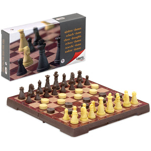 Chess: Magnetic Chess & Draught Set Small - Cayro
