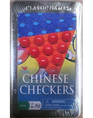 Chinese Checkers In A Tin Game