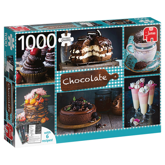 Jumbo Puzzles - Chocolate + 6 Recipes - 1000 pcs Jigsaw Puzzle