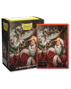 Dragon Shield Limited Edition Brushed Art: Christmas Dragon 2021 Sleeves (100)