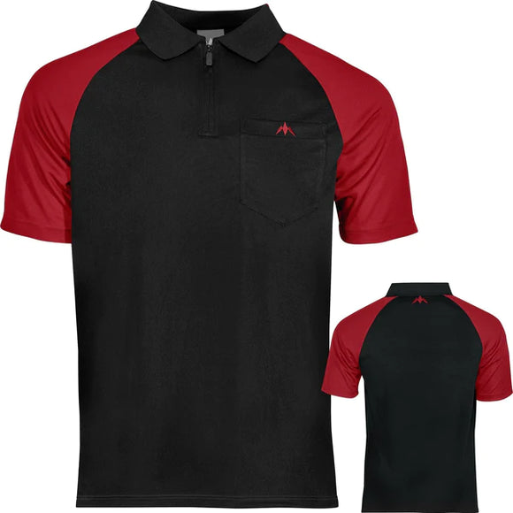Mission Darts EXOS Cool Shirt - Black & Red-Medium