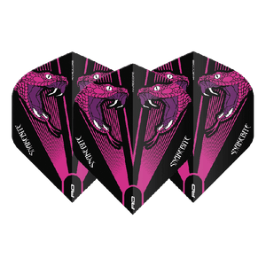 Peter Wright Snakebite Pink Transparent Dart Flights