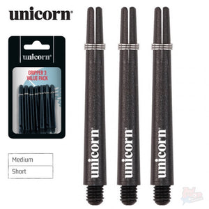 5 Sets of Unicorn Gripper 3 Black Medium Shafts