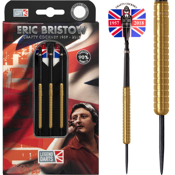 Legend Darts Eric Bristow Darts Steel Tip Cocked Finger R1 Gold 24g
