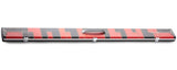 Peradon Halo Three-quarter Black/Red Patchwork Leather Effect Aluminium Case