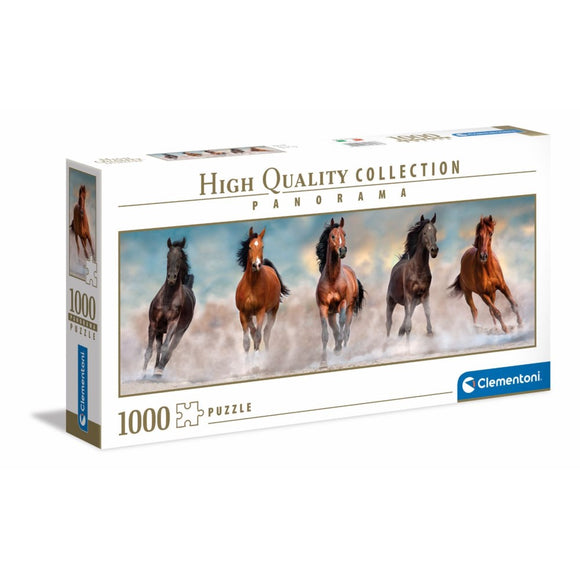 Clementoni - (Panoramic) Horses - 1000 Piece