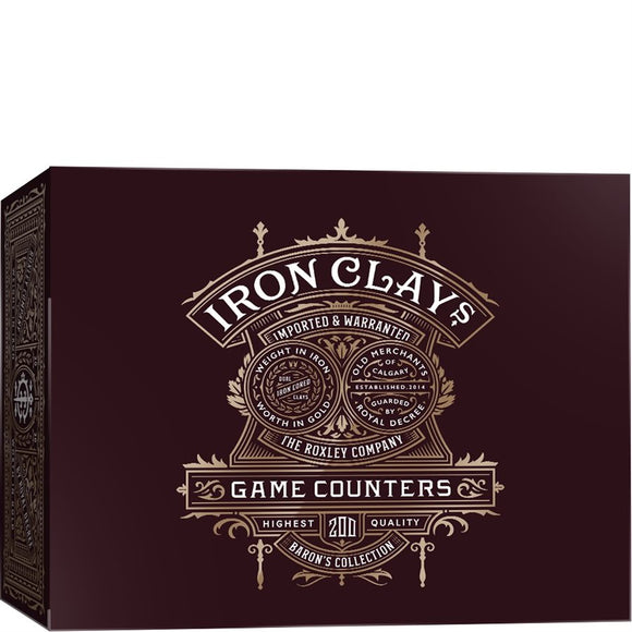 Iron Clays - Deluxe Poker Chips (200 Chips)
