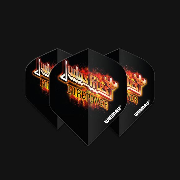 Winmau Rock Legends Judas Priest Flaming Logo Flights