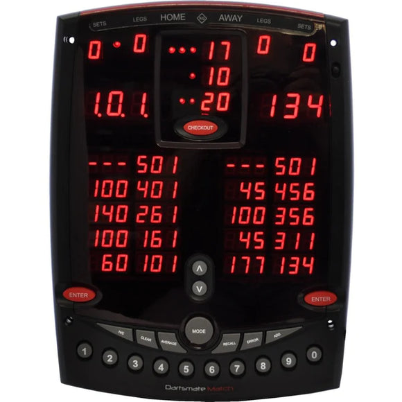 Dartsmate Match Electronic Scoreboard-Includes vs Computer