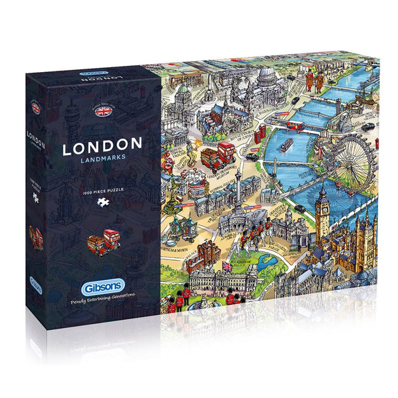 Gibsons - London Landmarks - 1000 Piece Jigsaw Puzzle