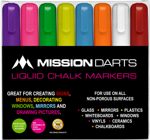 Mission Liquid Chalk Markers (8 Pack)