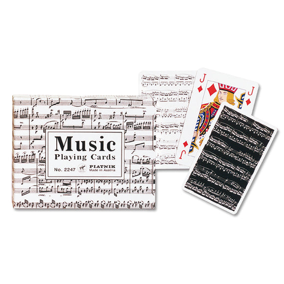 Piatnik-Music Notes Double Deck of Playing Cards