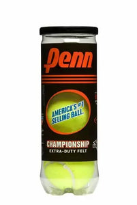 3 x Penn Yellow Championship Tennis Balls