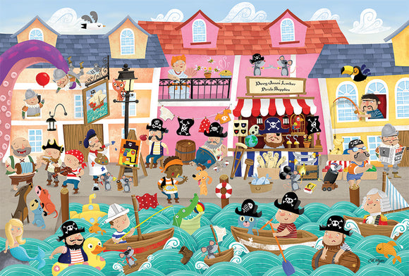 Cobble Hill - Floor Puzzles: Pirate's on Vacation