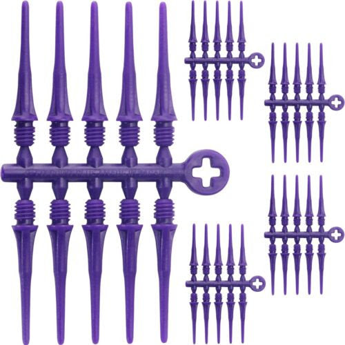 50 Cosmo Fit Point Plus Soft Tip Points-Purple