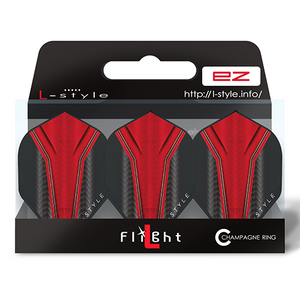 L-Style EZ L1 Red Inception Standard Shape Dart Flights