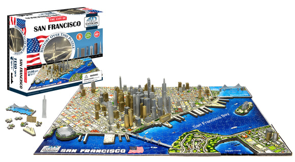 4D Puzzles - San Francisco: History Over Time Puzzle- 4D Cityscape 1130 pcs jigsaw puzzle