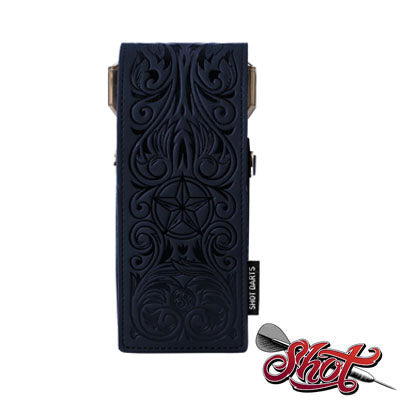 Shot Insigna Wild Frontier Blue with Black Embossing Dart Case