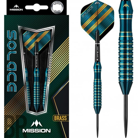 Mission Solace Steel Tip Dark Green Brass 24g Darts