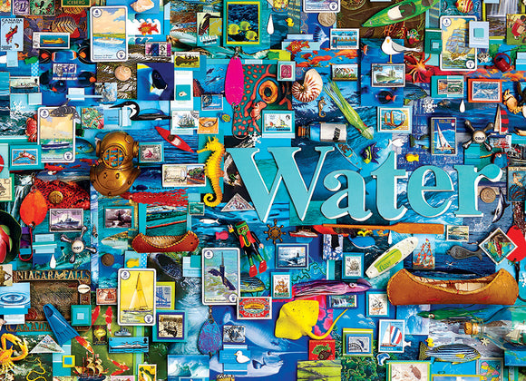 Cobble Hill - Elements Collection:  Water - 1000 piece Jigsaw Puzzle
