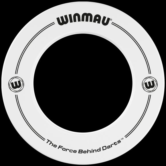 Winmau White Dartboard Surround with Logo