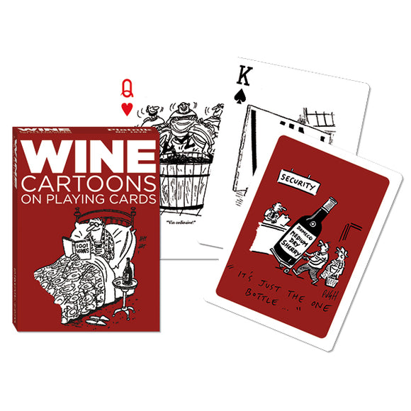 Piatnik-Wine Cartoons Playing Cards