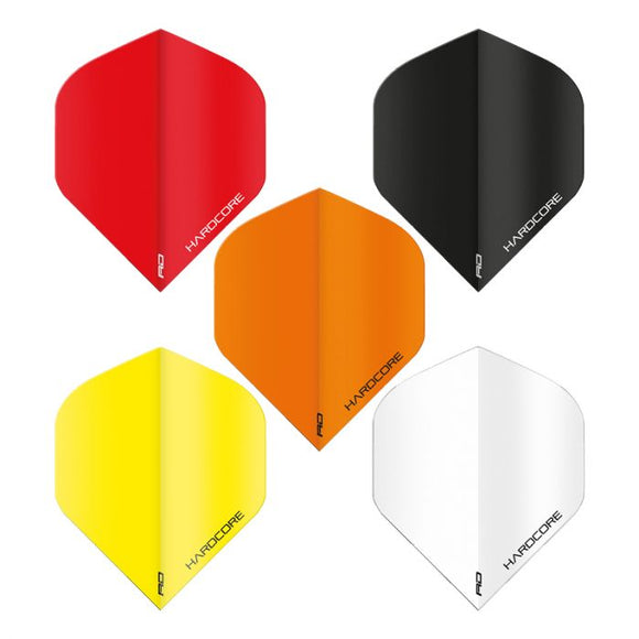 Red Dragon Hardcore Colours Assorted Flights (5 Sets)